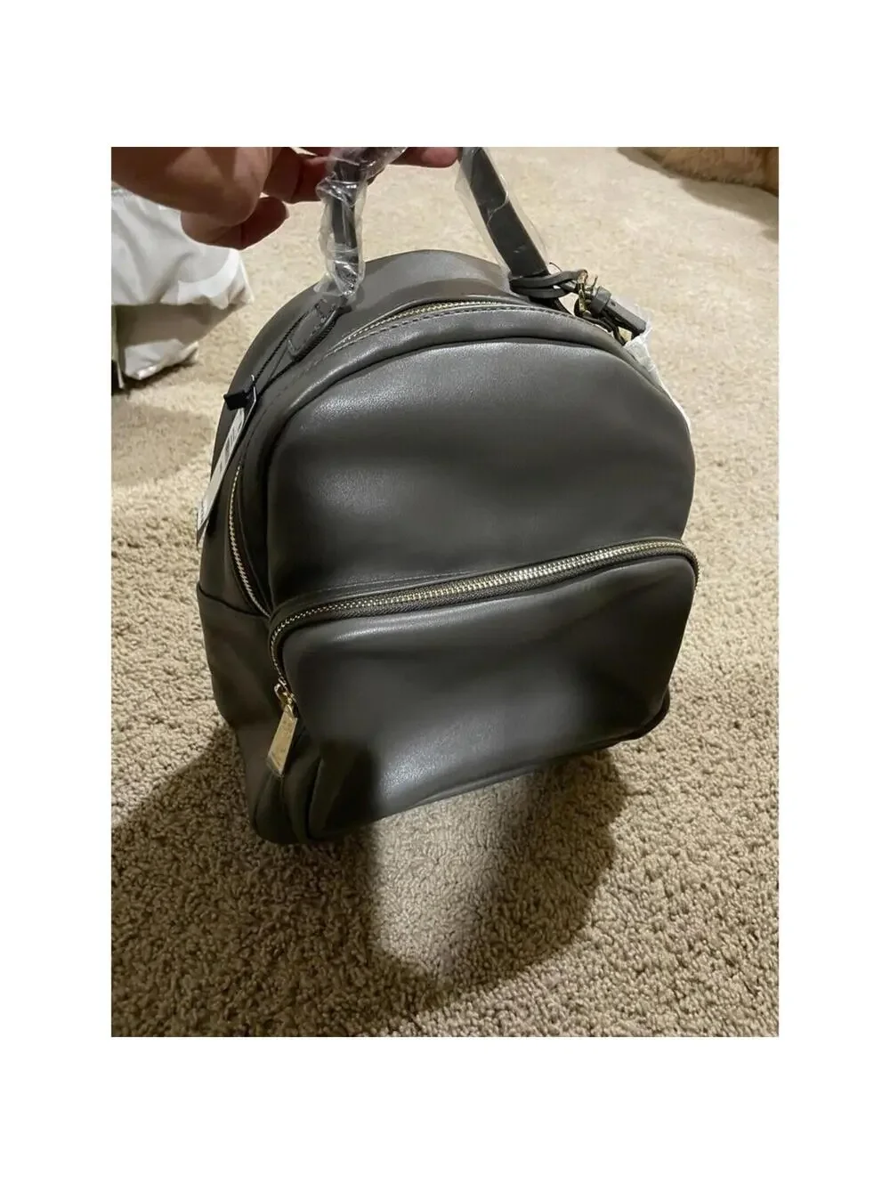 NWT Tommy Hilfiger backpack Medium brown green color MSRP 138